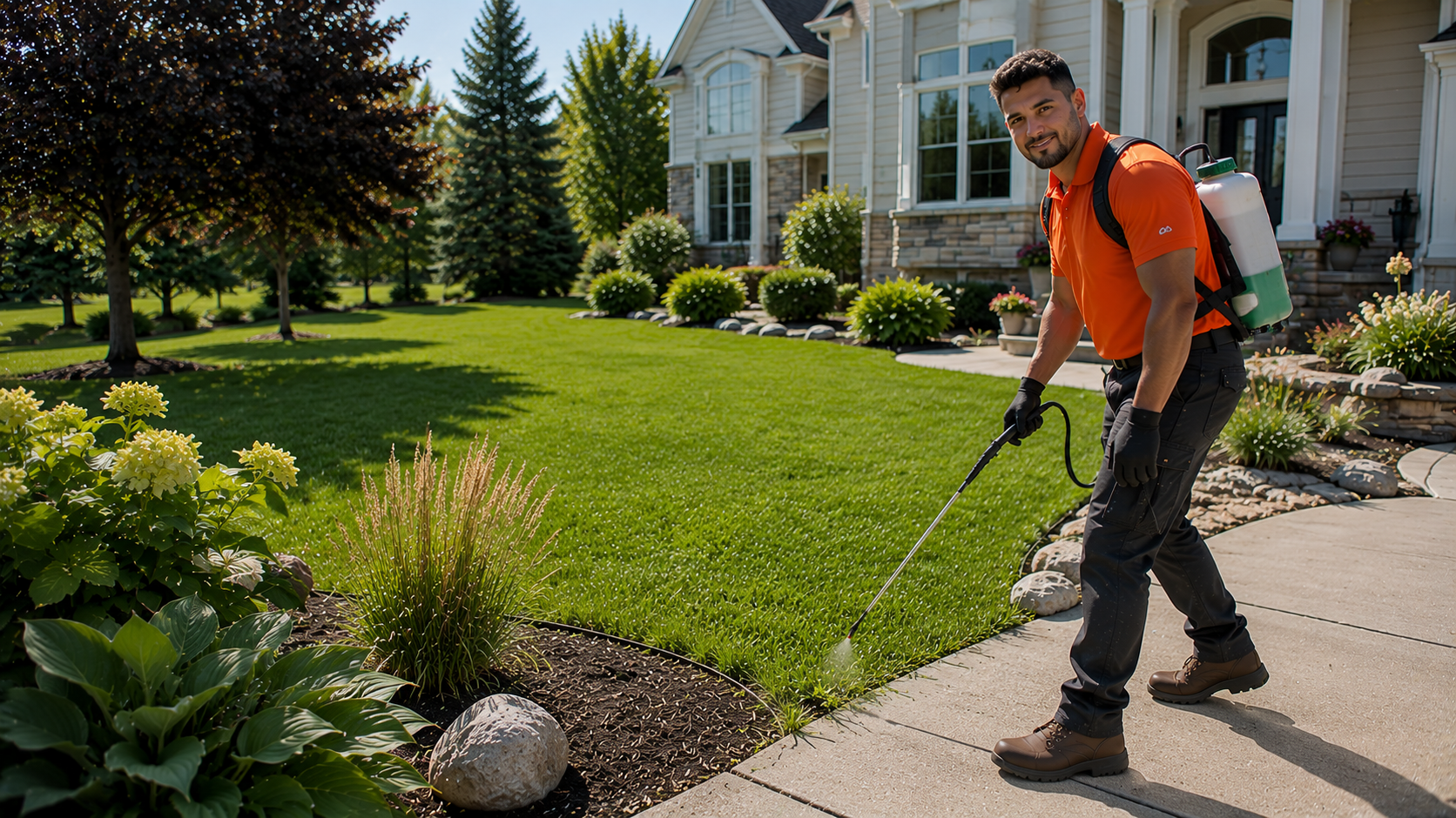 Weed control service for lawns